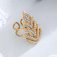 Bague Brillante Feuille