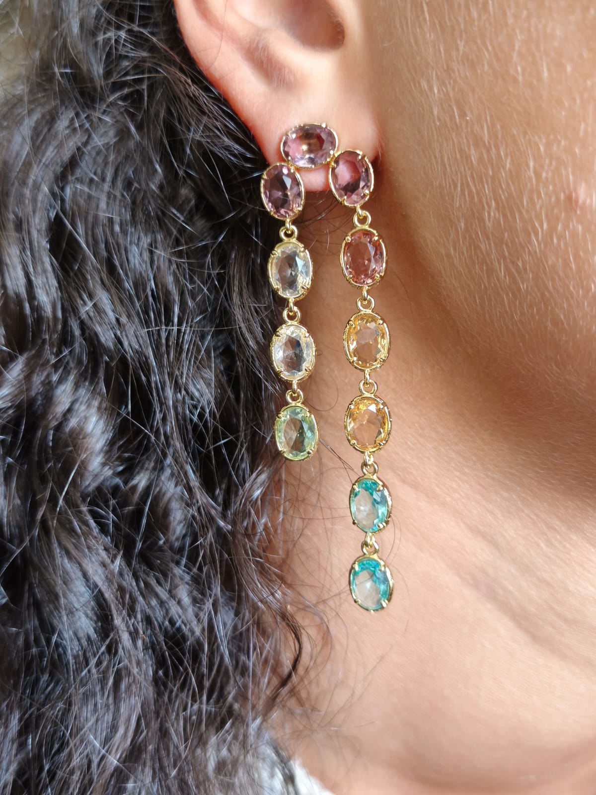 Boucles Canes Cristal