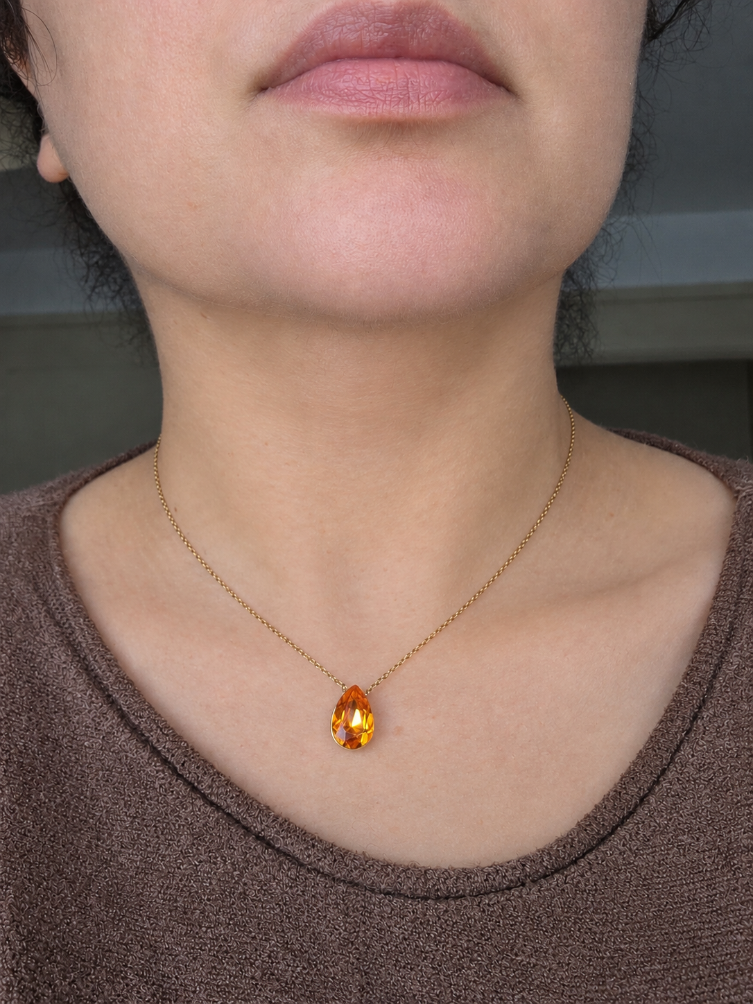 Collier Goutte Crystal