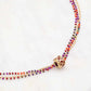 Triple color chain necklace