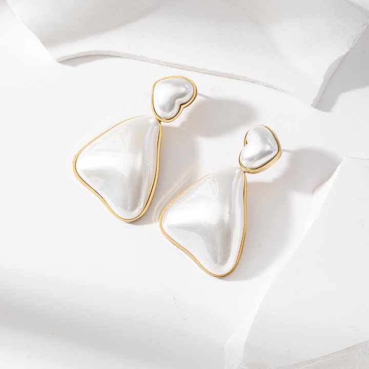 Boucles Coeur Blanc