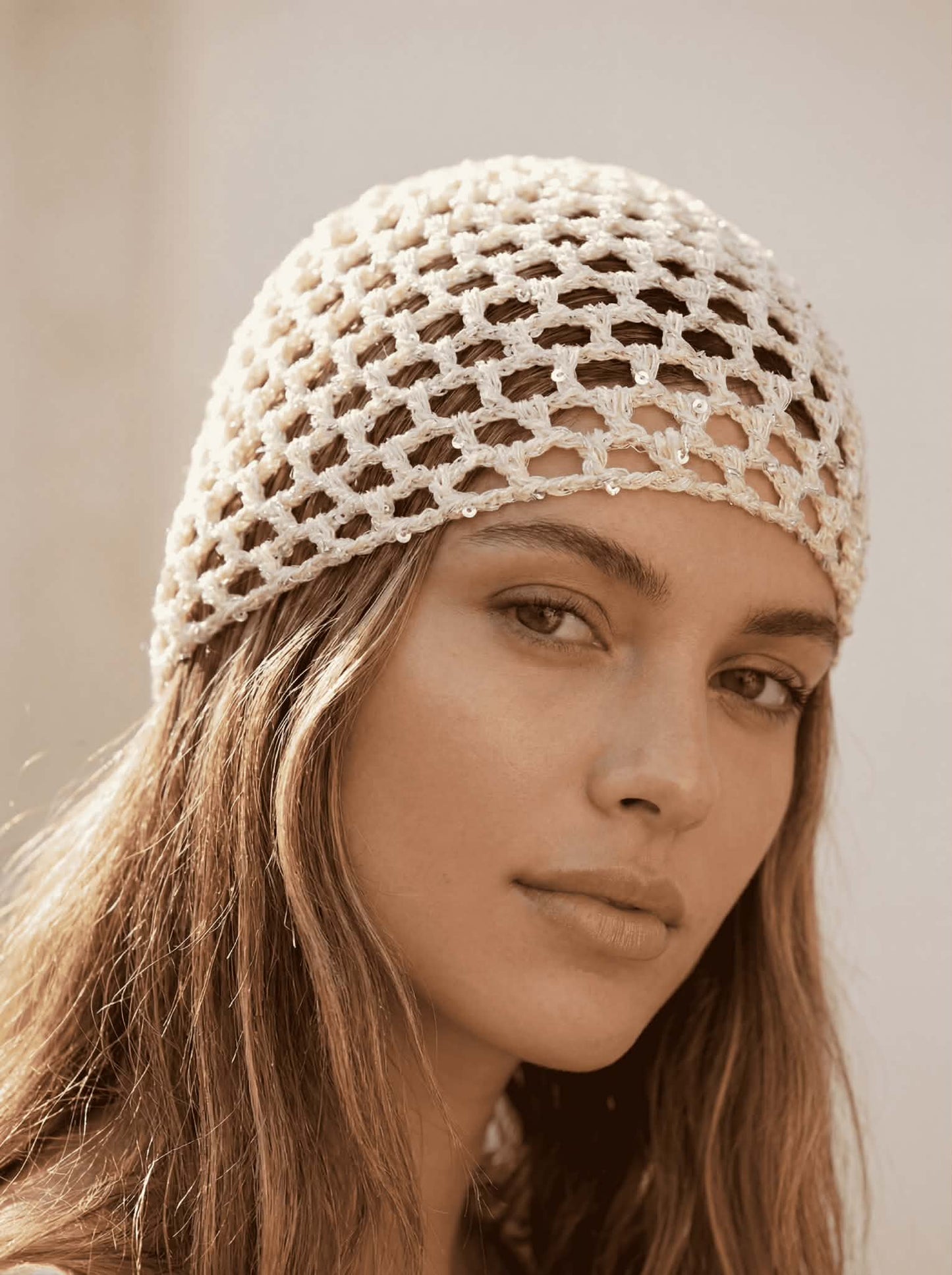 Bonnet Crochet Sequin
