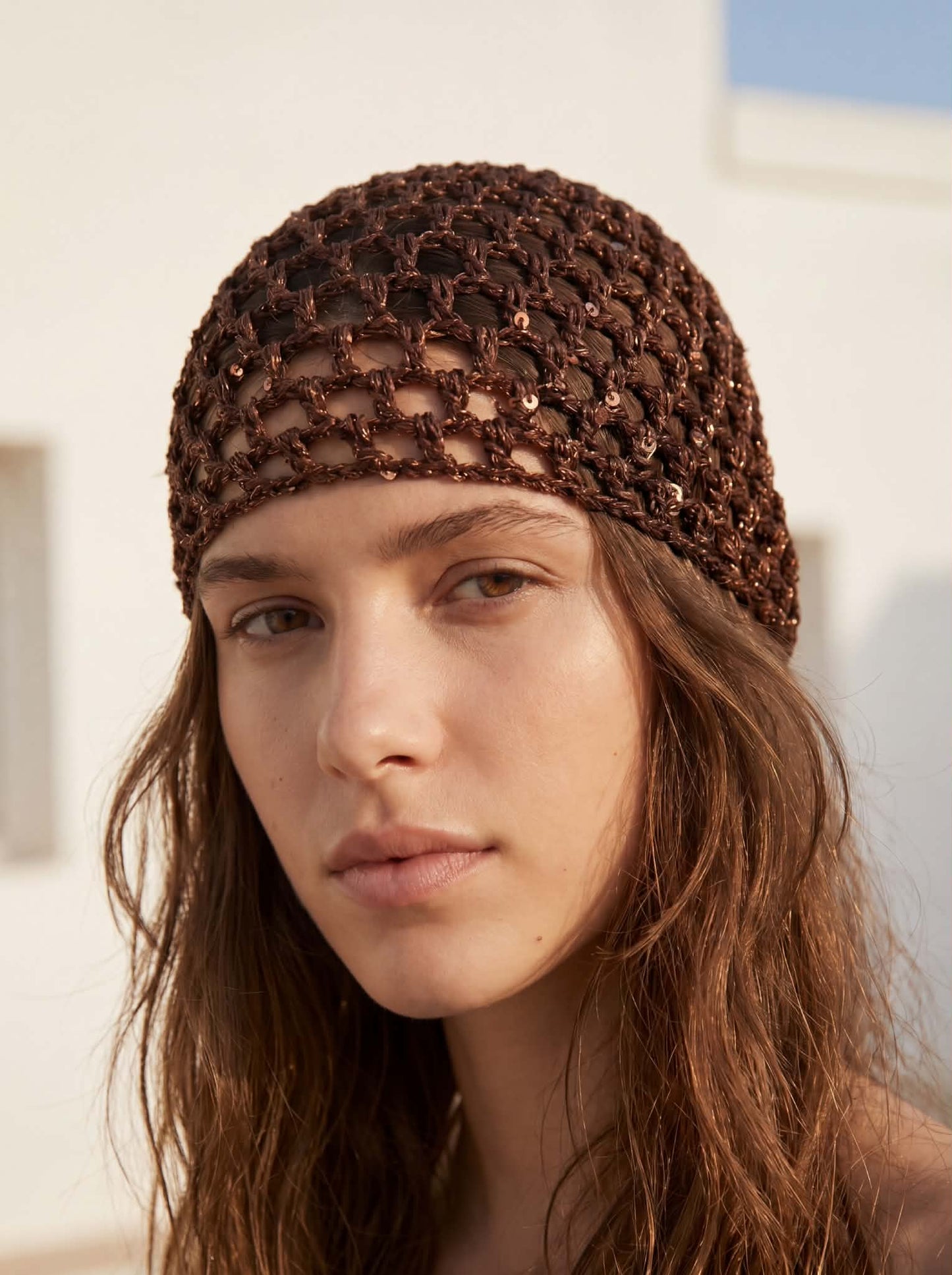 Bonnet Crochet Sequin