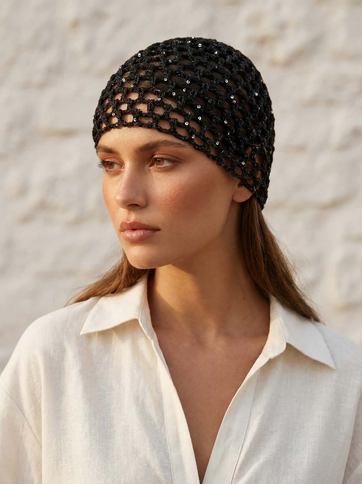 Bonnet Crochet Sequin