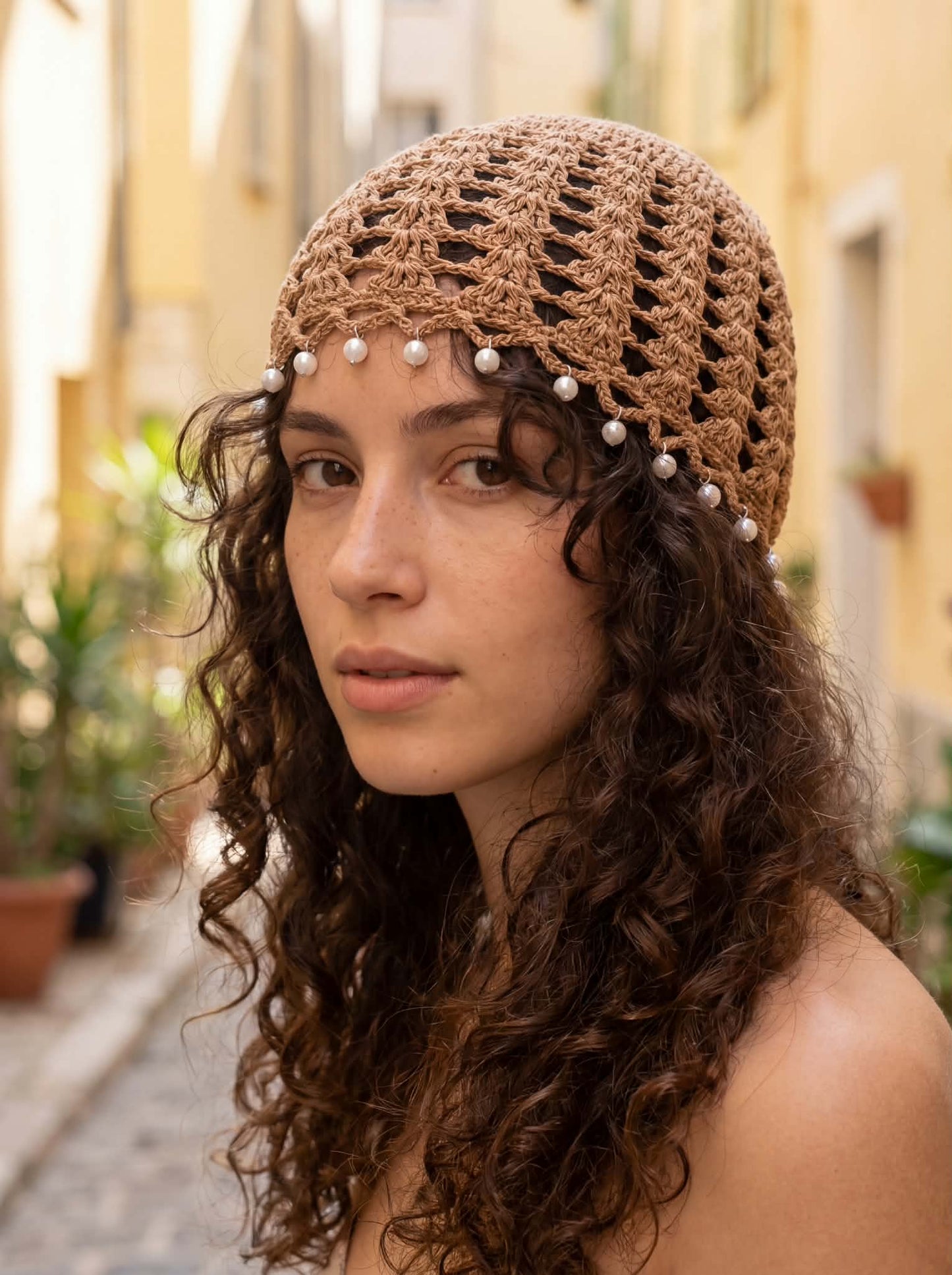 Bonnet Crochet Perle